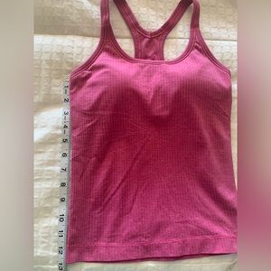 Lululemon Ebb to Street tank size 4 Pink Lychee